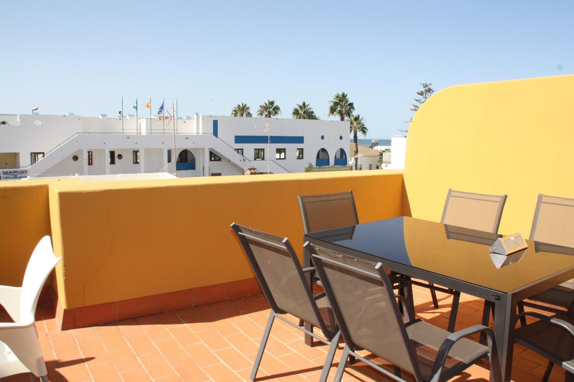 Atico Duplex 2 Linea De Playa En La Antilla Kültér fotó